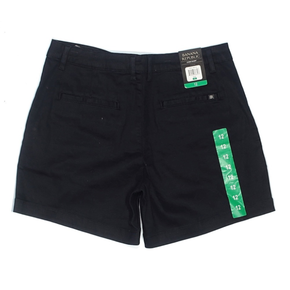 Banana Republic Black Tailored Shorts Size 12‎ New With Tags - Picture 2 of 4